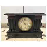 Sessions Neoclassical Mantel Clock Black Wood