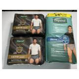 Depends For Men Size S-M New