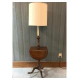 Drop Leaf Lamp Table Wood Side Stand