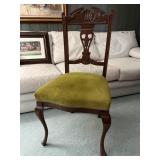 Victorian Style Carved Wood Dining Chair