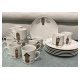 Clock Dinnerware Mitterteich Porzellan Porcelain