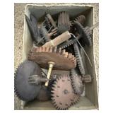 Wood Clock Gear Wheels & Pinions Lot