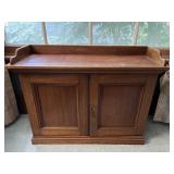 Antique Wood Bar Cabinet Louis Philippe Style