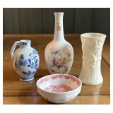 Belleek Deft Minton Woods Petite Vases & Dish