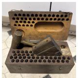 Antique WWI Dog Tag Marking Outfit Stamp Kit