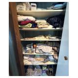 Linens & Personal Care Items Hall Closet Lot