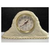 Porcelain Relief Small Mantle Clock