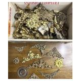 Ornate Clock Appliqués & Accents In Cigar Box