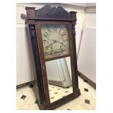 Antique R&L Atkins Column Clock Bristol Conn.