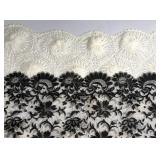 Vintage Spanish Mantilla Head Veil Lace Scarf Pair