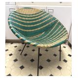 Mid Century Woven Child Bowl Patio Chair