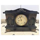 Sessions Neoclassical Mantel Clock Black Wood