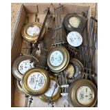 Vintage RA Clock Pendulums Gridiron Rods Bobs