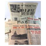 WWII Newspapers & USS Maryland Ship Newsletters