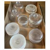 Glass Trinket Dishes & Domes Cambridge Mt Vernon
