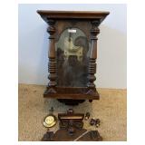 Victorian Style Repair Turned Column Clock Case