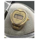 Explraess Vintage Quartz Watch Ring