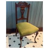 Victorian Style Carved Wood Dining Chair