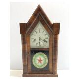 New Haven Gothic Steeple Mantle Clock w/ Star