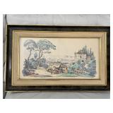 Watercolor Countryside Art Print