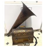 Antique Edison Suitcase Home Phonograph Machine
