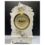 Mercedes German Porcelain Miniature Mantle Clock
