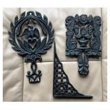 Cast Metal Trivets & Shelf Bracket Eagle Iron