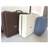 Vintage Forecast Suitcases Set Hard Shell Trio