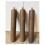 New England Clock Weights Corn Cob Textured Trio