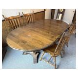 Large 7 Ft. Dining Table & Chairs Set