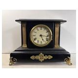 Waterbury Dudley Mantel Clock Black Case