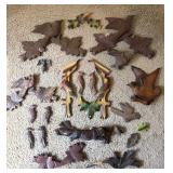 Cuckoo Clock Wood Pediments Accent Parts