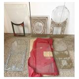 Glass Clock Panels Painted Designs