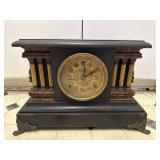 Sessions Neoclassical Mantel Clock Black Wood