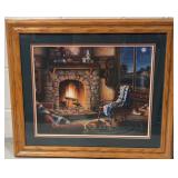 Judy Gibson Cozy Cabin Framed Print