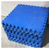 Uline Blue Interlocking Foam Floor Tiles 100sqft