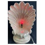 Iridescent Pink Clamshell Lamp MCM