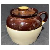 Vintage USA Stoneware Bean Pot
