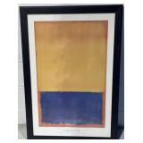Mark Rothko Yellow and Blue 27.5 x 39.5 in