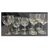 Assorted Vintage Wine Glasses