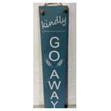 Double Sided Welcome/Go Away Porch Sign