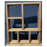 Rustic Wooden Cubby Display Shelf