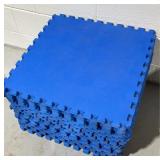 Uline Blue Interlocking Foam Floor Tiles 100sqft