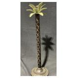 Palm Tree Candle Holder Decor 17in