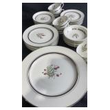 6 Person Platinum Beauty China Set 36Pc