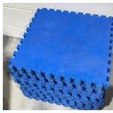 Uline Blue Interlocking Foam Floor Tiles 100sqft