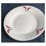 Hand Painted Chili Pepper Pottery Plate