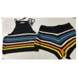 Jolie & Joy Crochet Top & Shorts Set Womenï¿½s L, XL