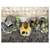 Aquarium Barrels Fish Tank Sculptures Trio