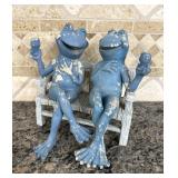 Aquarium Wine Frogs Fish Tank Sculpture Ornament